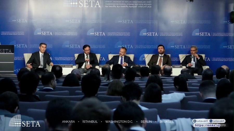 مؤسسة انكي للدراسات والبحوث تشارك في مؤتمر مركز "سيتا" بالعاصمة التركية أنقرة حول جيوسياسية النقل المائي والدولي ومشرع طريق التنمية