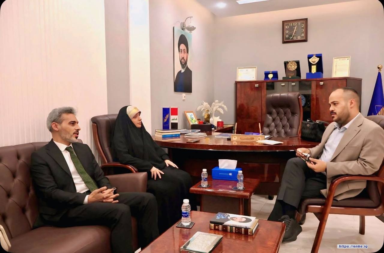 رئيسة مؤسسة إنكي للدراسات والبحوث تستقبل رئيس مؤسسة الكلمة للحوار والتنمية
