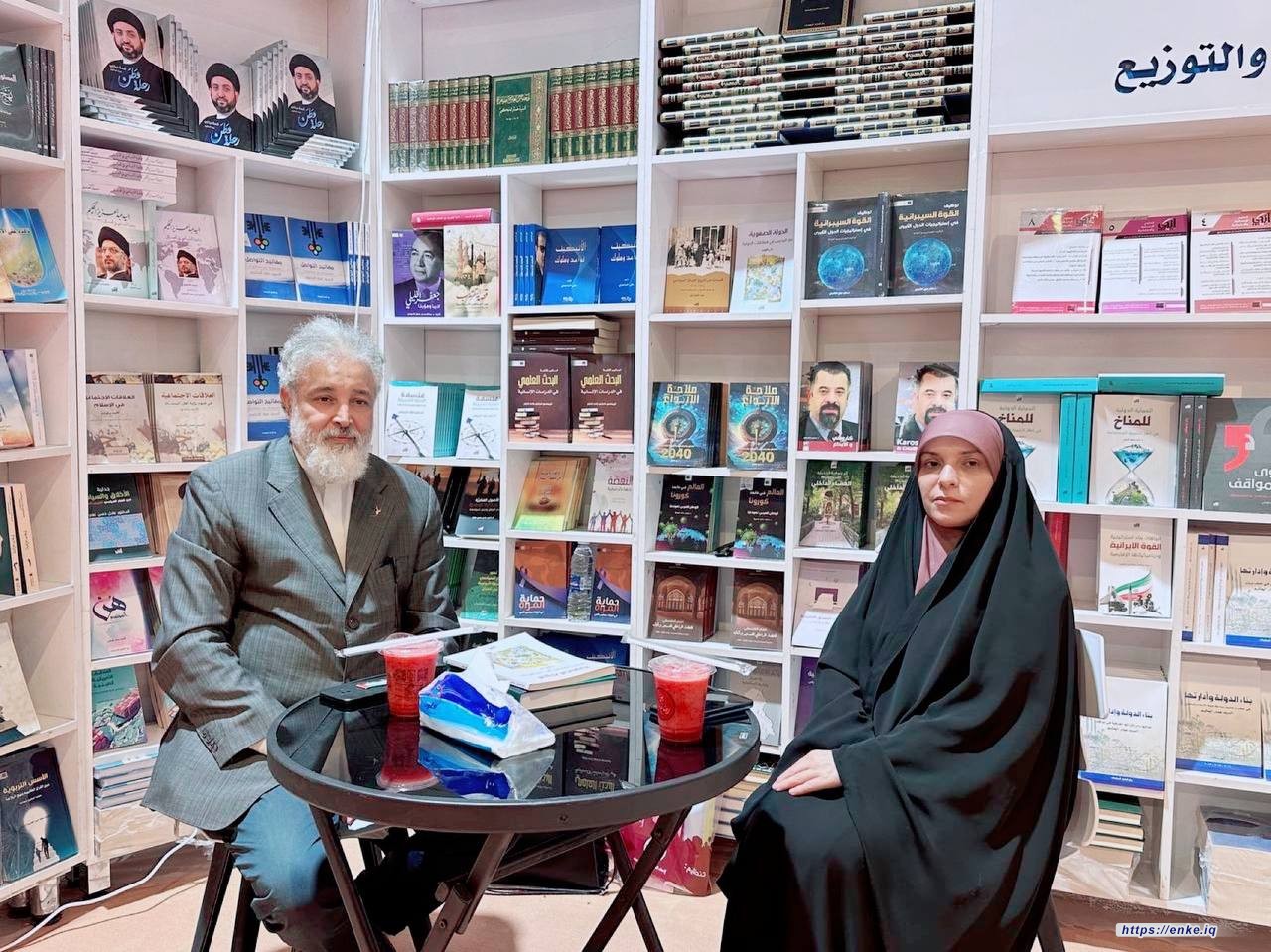 استقبلت رئيسة مؤسسة إنكي للدراسات والبحوث، العلوية  كوثر الغرابي، المفكر المغربي الأستاذ إدريس هاني، الذي يُعد أحد ضيوف معرض بغداد الدولي للكتاب.